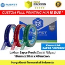 Lakban Sayur FRESH 18mm x 50m Plakban Isolasi PREMIUM TERMURAH /DUS