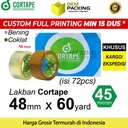 Lakban 48mm x 60yard Plakban Isolasi OPP CORTAPE PREMIUM TERMURAH /DUS