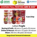 Lakban FRAGILE 48mm Plakban Isolasi PREMIUM TERMURAH /SELOP