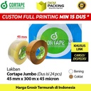 Lakban 45mm x 300m JUMBO CORTAPE Plakban Isolasi OPP TERMURAH /DUS
