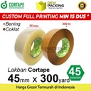 Lakban 45mm x 300m JUMBO CORTAPE Plakban Isolasi TAPE TERMURAH /SATUAN