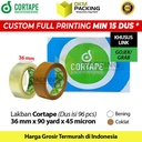 Lakban 36mm x 90yard CORTAPE Plakban Isolasi OJOL TERMURAH /DUS