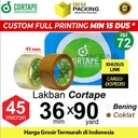 Lakban 36mm x 90yard CORTAPE Plakban Isolasi PREMIUM TERMURAH /DUS