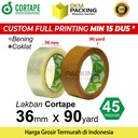 Lakban 36mm x 90yard CORTAPE Plakban Isolasi OPP TAPE TERMURAH /SATUAN