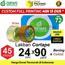 Lakban 24mm x 90yard CORTAPE Plakban Isolasi PREMIUM TERMURAH /DUS