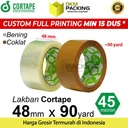 Lakban 48mm x 90yard CORTAPE Plakban Isolasi OPP Tape TERMURAH /SATUAN