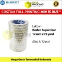 Lakban 12mm x 72yard RUSFET Plakban Isolasi PREMIUM TERMURAH /SELOP