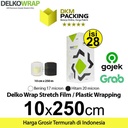 Stretch Film 10cm x 250m Plastik Wrapping DELKO WRAP OJOL /DUS