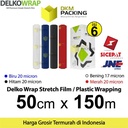 Stretch Film 50cm x 150m Plastik Wrapping DELKO WRAP TERMURAH /DUS