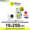 Stretch Film 10cm x 250m Plastik Wrapping DELKO WRAP TERMURAH /DUS