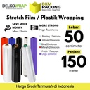 Stretch Film 50cm x 150m Plastik Wrapping DELKO WRAP TERMURAH /SATUAN