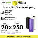 Stretch Film 20cm x 250m Plastik Wrapping DELKO WRAP TERMURAH /SATUAN