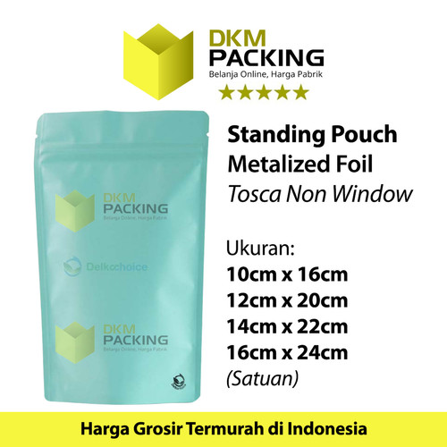 Plastik Klip Full Metalize Foil Standing Pouch Ziplock Kemasan Makanan