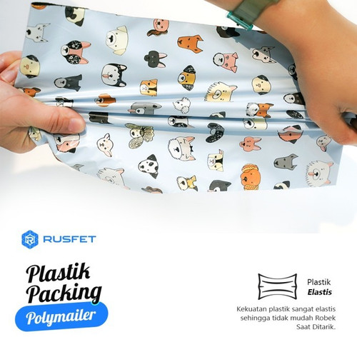 Polymailer 14x22cm Polimailer Amplop Plastik Packing Motif Dog /PACK