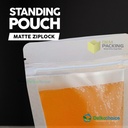 Plastik Klip Matte 10x17cm Standing Pouch Ziplock Kemasan Makanan
