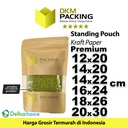 Standing Pouch 14x20cm Kraft Paper Window Ziplock Kemasan Makanan