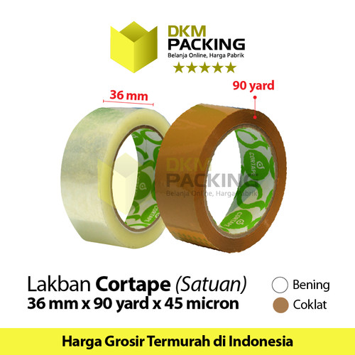Lakban Isolasi Solatip OPP Tape CORTAPE Varian TERMURAH /SATUAN