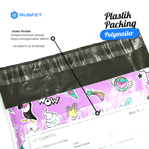 Polymailer 20x27cm Polimailer Amplop Plastik Packing Motif Candy /PACK