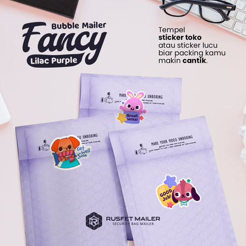 AMPLOP BUBBLE MAILER LARGE 25x33cm WRAP ENVELOPE RUSFET /SATUAN
