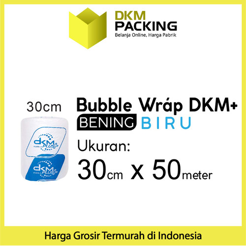 Plastik Bubble Wrap Bening 50Meter Bubblewrap DKMPLUS PREMIUM / ROLL
