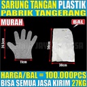 Sarung Tangan Plastik Sekali Pakai Hand Glove Gloves Transparan Per 1 Ball Jskrm