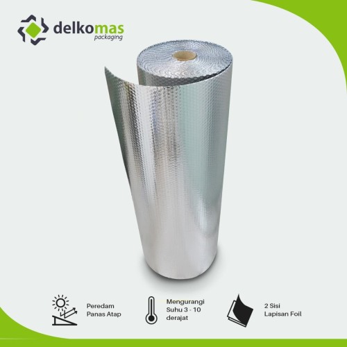 Plastik BUBBLE ALUMUNIUM FOIL ECERAN (120cm x JUMLAH M) MURAH /METERAN
