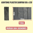 Kantong sampah tebal uk kecil 50x75 n sedang 60x100 n besar 90x120 per ball 25kg jskrm