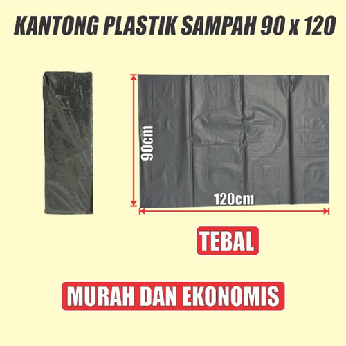 Kantong sampah tebal uk kecil 50x75 n sedang 60x100 n besar 90x120 per pack