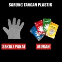 Sarung Tangan Plastik Sekali Pakai Hand Glove Gloves Transparan Per 1 Ball Jskrm