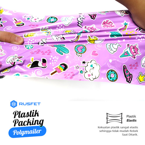 Polymailer 20x27cm Polimailer Amplop Plastik Packing Motif Candy /PACK