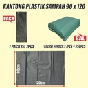 Kantong sampah tebal uk kecil 50x75 n sedang 60x100 n besar 90x120 per pack