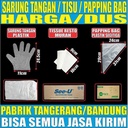 Tisu Tisue Murah n Plastik Segitiga Papping Pipping Bag Corong /Dus Jsk