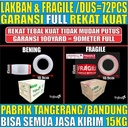Lakban Bening Meteran Full Garansi Retur Rekat Kuat / Lakban Fragile Trifinity 45mmx100yard Dus jskr