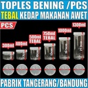 Toples Tebal 300ml 400ml 500ml 750ml 1000ml 1300ml Plastik n Seal Jar Silinder Bening Pet Per Pcs