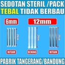 Sedotan Steril Tebal Tdk Berbau u Teh Poci uk 620 6mm / u Bubble Higienis uk 1221 12mm Runcing Pack