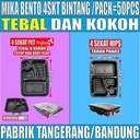 Mika Bento Tebal Bintang 4 Sekat PET Trifinity atau 4Sekat HIPS Tahan Panas Pack Tray Bekal Makan