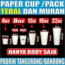 Paper Cup HALAL Tebal 4oz 120ml 8oz 240ml 12oz 360ml 16oz 480ml 22oz Pack Gelas Kertas Trifinity