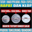 Tutup Paper Bowl HALAL Rapat Klop 360ml 500ml /Tutup 650ml 800ml / Inner Tray Sekat 650ml 800ml Pack