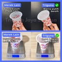 Gelas Plastik Aqua 220ml 2,4gr / Gelas Bola Bola Polkadot Tebal Per Pack Cup Kopi Tahan Panas Murah