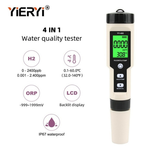 Hydrogen ppb Orp mv Meter Alat Tes Air Hidrogen H2 Water Test Ph