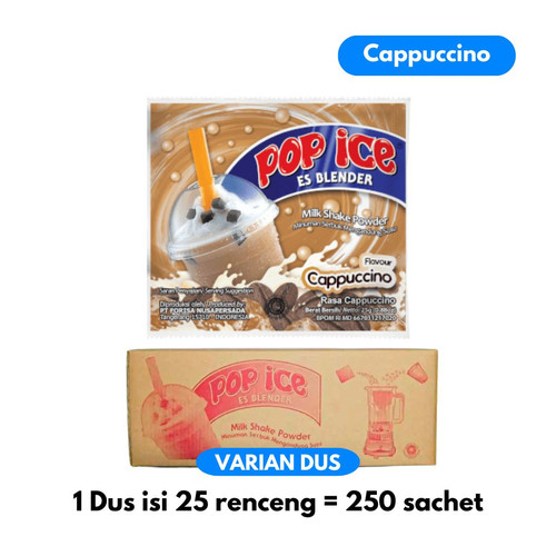 Pop ice Per Karton Dus isi 250pcs Var Grosir Carton