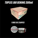 Toples Tebal 300ml 400ml 500ml 750ml 1000ml 1300ml n Seal /Dus Plastik Jar Silinder Bening Pet jskr