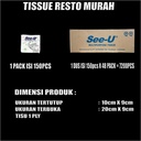 Tisu Tisue Murah n Plastik Segitiga Papping Pipping Bag Corong /Dus Jsk