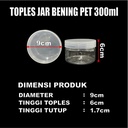 Toples Tebal 300ml 400ml 500ml 750ml 1000ml 1300ml Plastik n Seal Jar Silinder Bening Pet Per Pcs