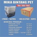 Mika Bento Tebal Bintang 4 Sekat PET Trifinity atau 4Sekat HIPS Tahan Panas Pack Tray Bekal Makan