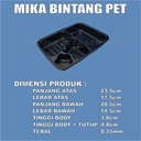Mika Bento Tebal Bintang 4 Sekat PET Trifinity atau 4Sekat HIPS Tahan Panas Per Dus Semua Js Krm