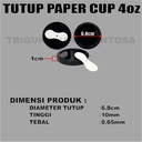 Tutup Paper Cup HALAL Rapat Klop 4oz 8oz 12oz 16oz 22oz Per Dus Hanya Tutup Gelas Kertas JsKrm