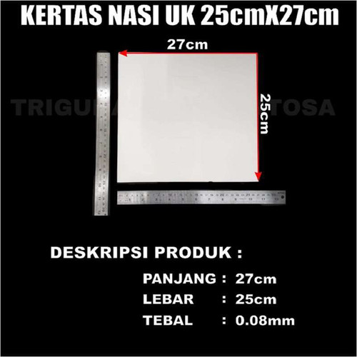 Kertas Nasi Kfc Gajah Anti Lengket Anti Minyak Foodgrade Original Putih - 5000 Pcs/Dus