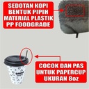 Sedotan Plastik Kopi Tebal 10000pcs Jskrm