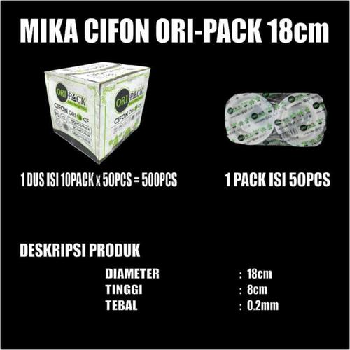 Mika Kue Per Pack Jumbo Bolu Besar Chiffon Sifon Box Kemasan Plastik Bening Murah Trifinity